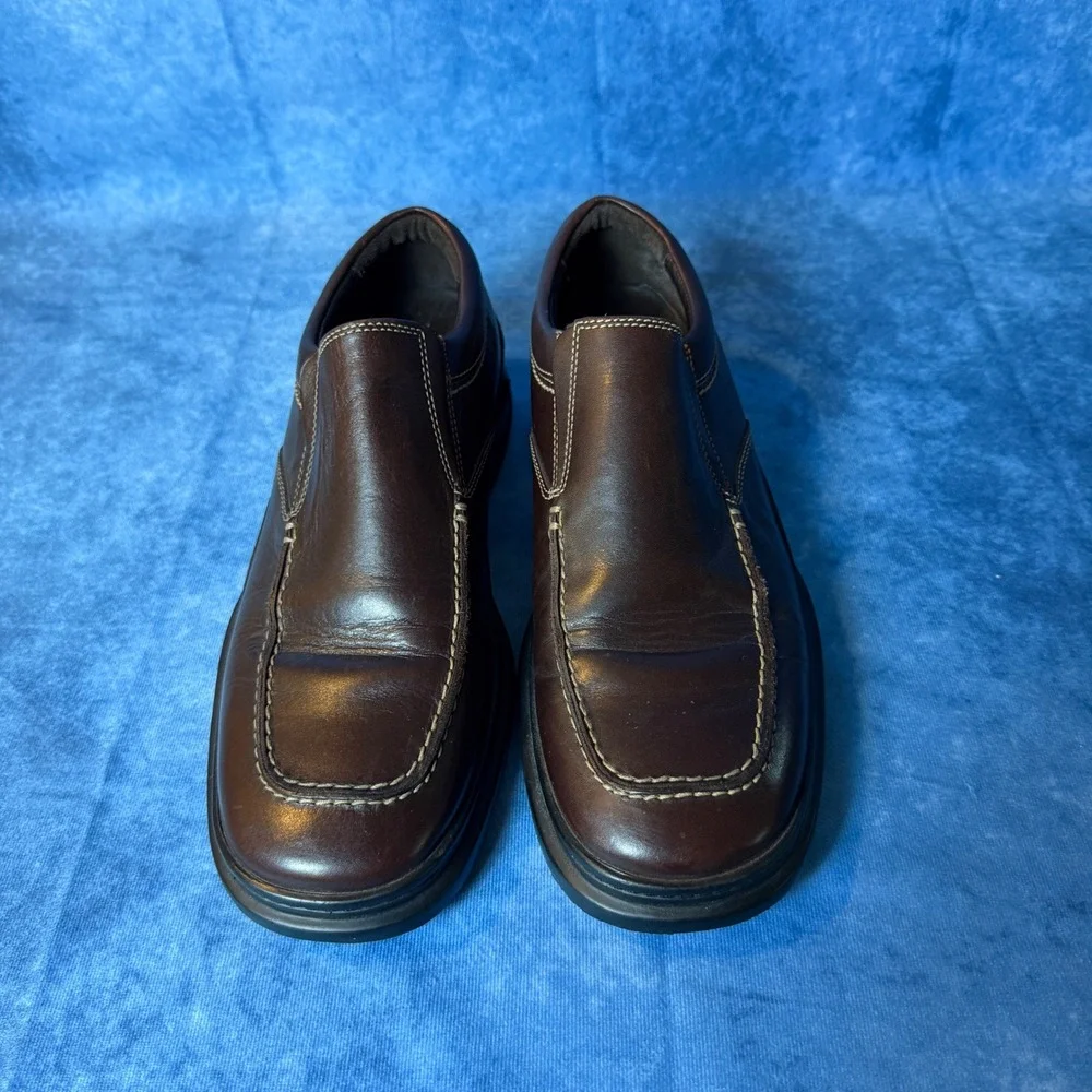 Cole Haan Nike Air Brown Leather Loafers Slip On Dress Shoes Mens 8.5 M